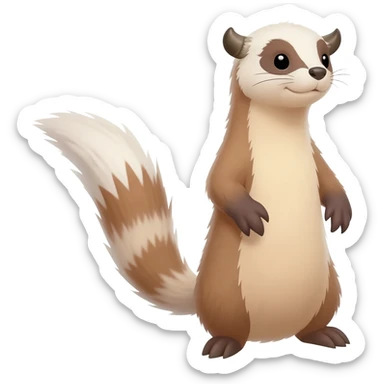Bull disguised as a weasel sticker