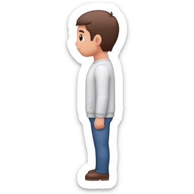 homme vue de dos sticker