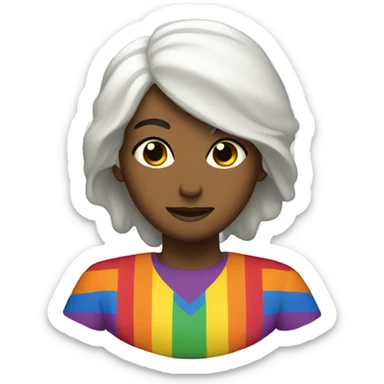 lesbian flagf sticker