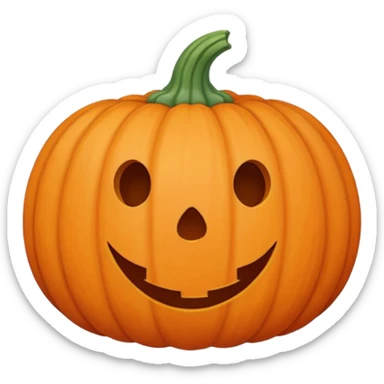 Doodle pumpkin in pastel color sticker