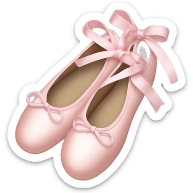 Pale pink ballet shoes sticker