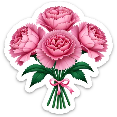 bouquet of Carnation flowers sticker