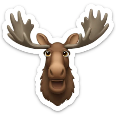 Canadian moose sticker