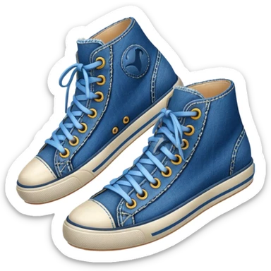 jean shoes sticker
