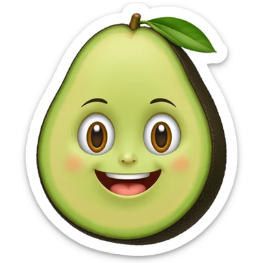 avocado playz sticker