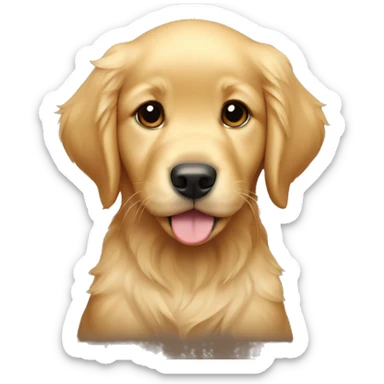 Golden Retriever puppy sticker