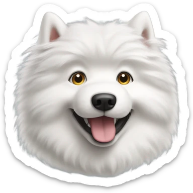 Samoyed dog  sticker