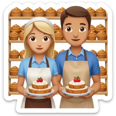 2 grown characters + shop sticker