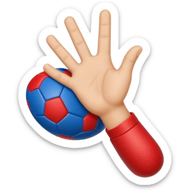 Finger football first in blue (#00A3E0) and red (#F9423A)  sticker