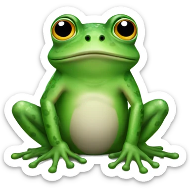 Frog sticker
