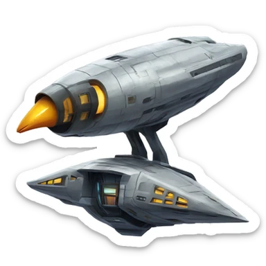 Starship spacecraft bird’s house  sticker