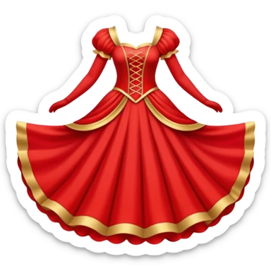 Fairy Tale Costume including red and other colors sticker