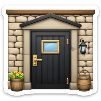 storage shop olden times s outside view sticker