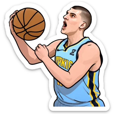 Nikola Jokic dunking  sticker