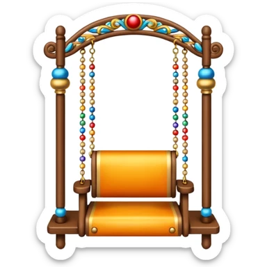 Swing with beads and bells for bits sticker