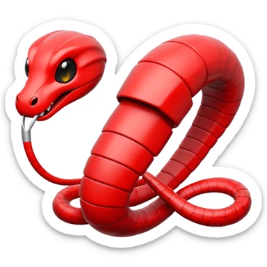 Original cobra black attack mod  and red colour  emoji sticker