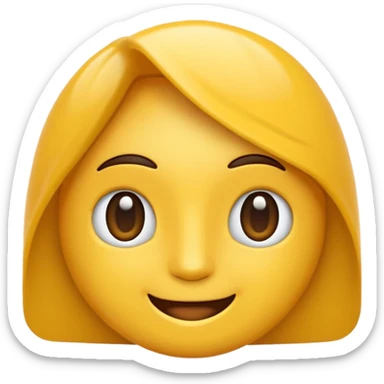 Un emojis feliz con audífonos puestos pero sin  naris un sencillo el emojis  sticker