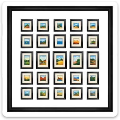 Auction paintings sticker