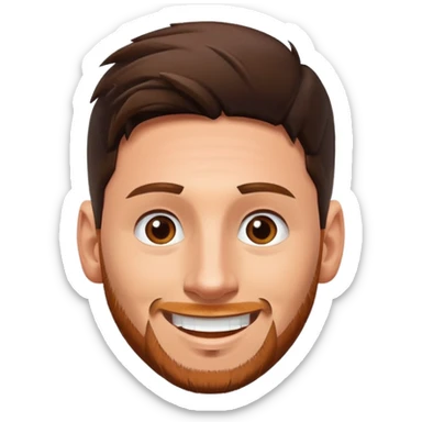 Messi face sticker
