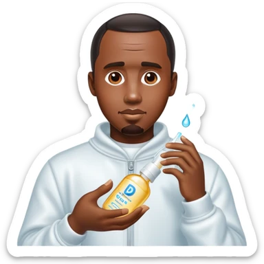 Diddy with baby oil sticker