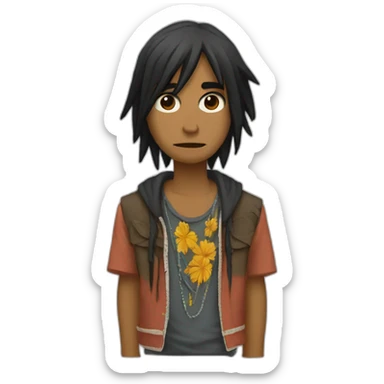 indio bombado emo sticker