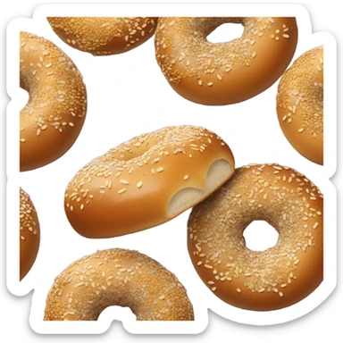 Everything bagel sticker