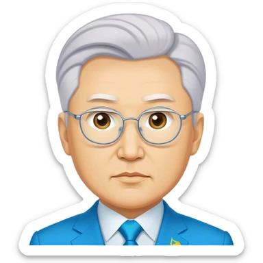 photorealistic tokaev president kazakhstan sticker