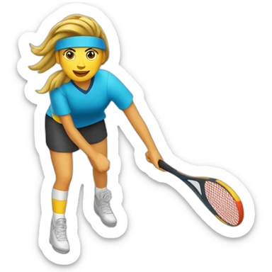 Jugadora pádel sticker
