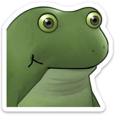 Frog like sticker
