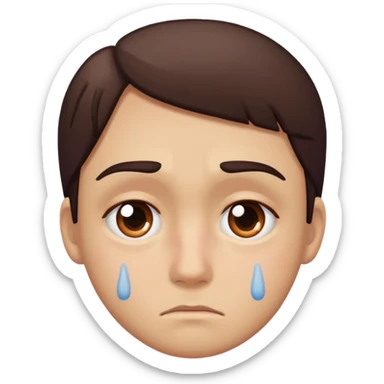 sad emoji with bruise under eye
no i would like skmilar to smiling face holding up tearsnot tears just bruise sticker