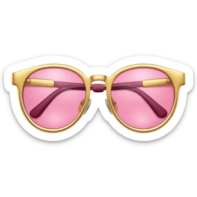 rose coloured glasses sticker