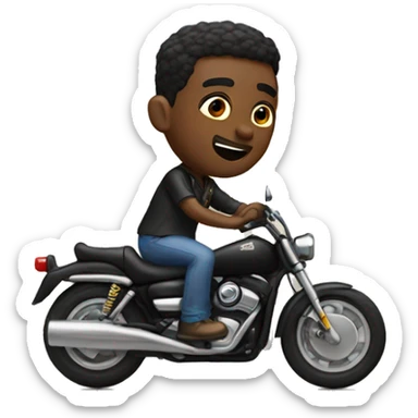 Black guy on motorcycle in Arizona sticker