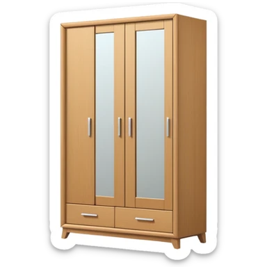 wardrobe modern closed mirror door sticker