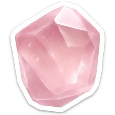 rose quartz crystal sticker