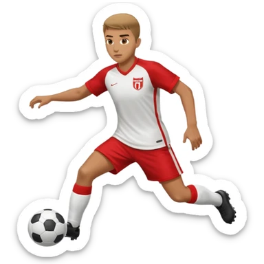 a player Defending against a player  in soccer  sticker
