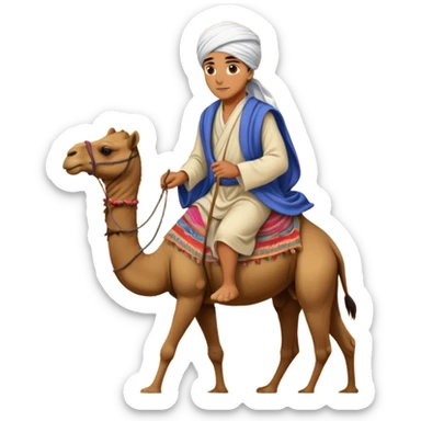 Desert Nomad Traveler with camel sticker