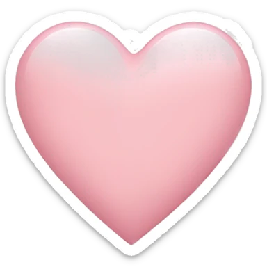 Light pink heart sticker
