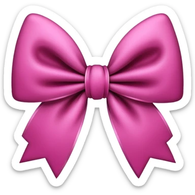 pink gothic bow sticker