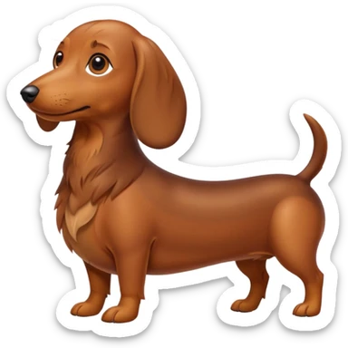 Wiener dog sticker