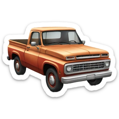 Old pickup truck sticker