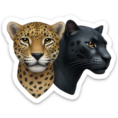 jaguar and black panther sticker
