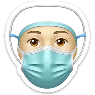 medical mask sticker