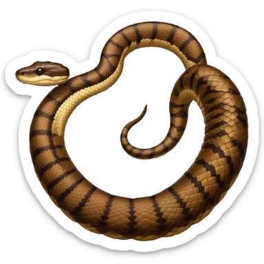 Cottonmouth water moccasin  sticker