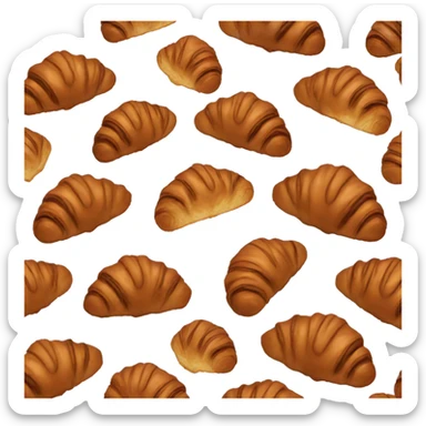 a chocolate croissant sticker