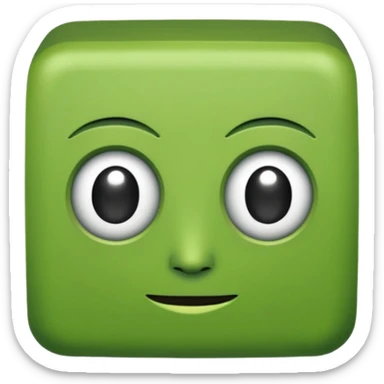 haceme un sprunki con cuerpo cuadrado  fino sticker