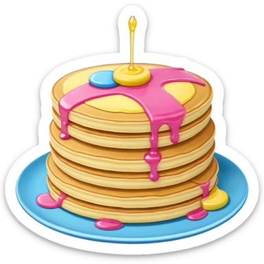 pansexual flag pancakes sticker