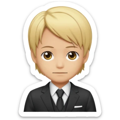 Related to chibi anime style characters of sanji animes character in 2d sticker