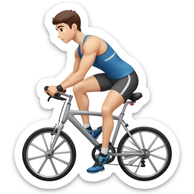 bicycle-crunch exercise sticker