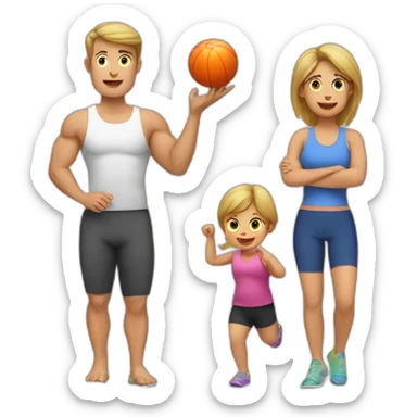 A parent trying to juggle fitness and a toddler sticker