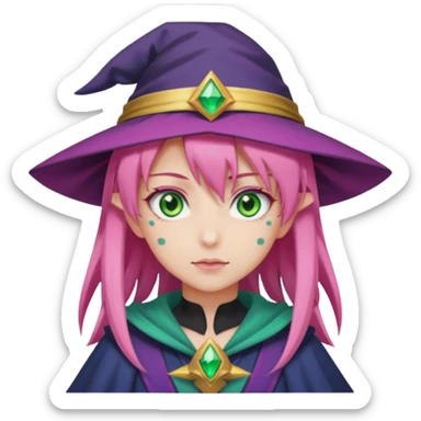 dark magician girl yu-gi-oh sticker